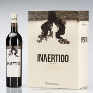 caja del vino invertido, un vino tinto fino 100%