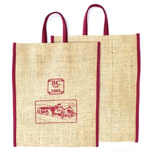 Bolsa de rafia para 2 botellas